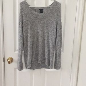 gray sweater, oversized!!